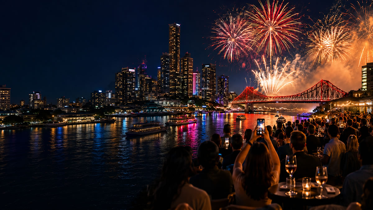Explore our guide to brisbanes biggest night at Riverfire.com.au